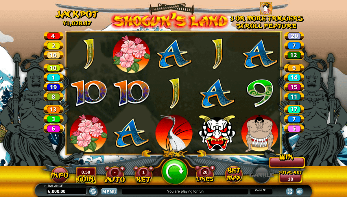 Play shogun slot machine